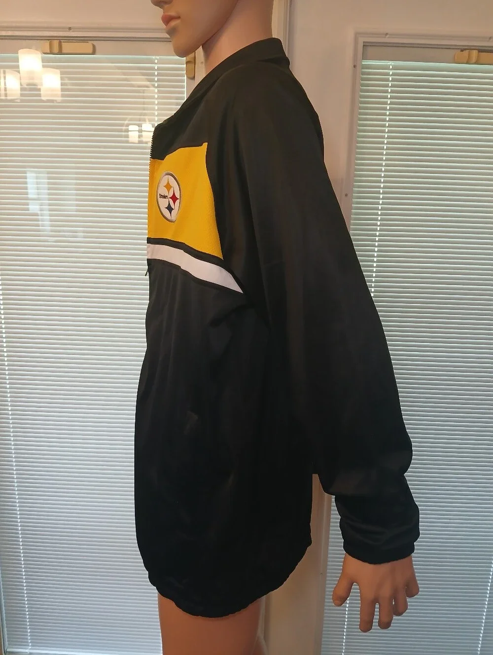 NFL Pittsburgh Steelers Black and Yellow Track Jacket